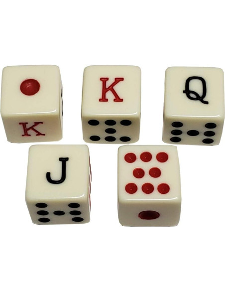 Copa de Dados de Cuero PU Negro con Fieltro Rojo y Dados