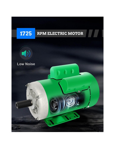 Motor Eléctrico 2HP FAHKNS Monofásico 145T TEFC 1725 RPM