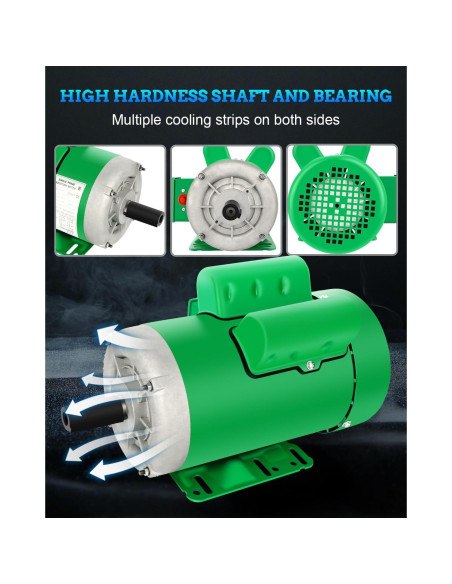 Motor Eléctrico 2HP FAHKNS Monofásico 145T TEFC 1725 RPM