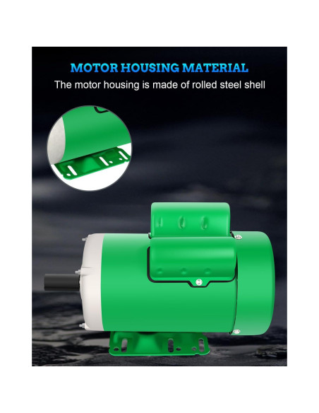 Motor Eléctrico 2HP FAHKNS Monofásico 145T TEFC 1725 RPM