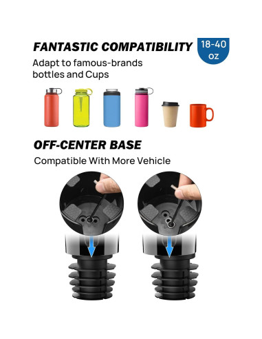 Soporte para teléfono con portavasos JOYTUTUS, 360 ajustable