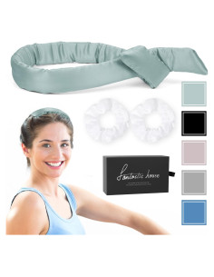 Diadema Rizadora de Seda Morera FANTASTIC HOUSE Verde Azulado