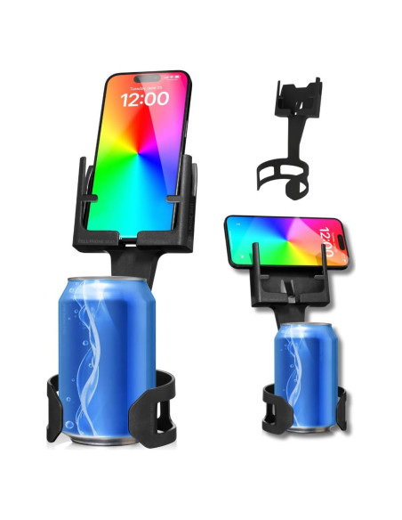 Soporte para Teléfono de Portavasos Ajustable CPS-25 Negro