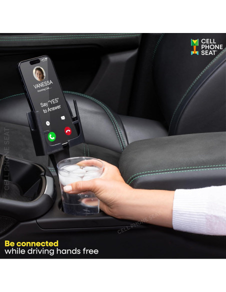 Soporte para Teléfono de Portavasos Ajustable CPS-25 Negro