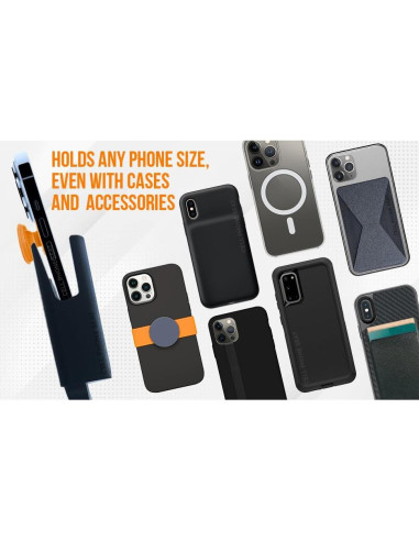 Soporte para Teléfono de Portavasos Ajustable CPS-25 Negro