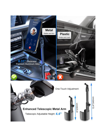 Soporte para Tablet en Portavasos Kolasels con Brazo Telescópico