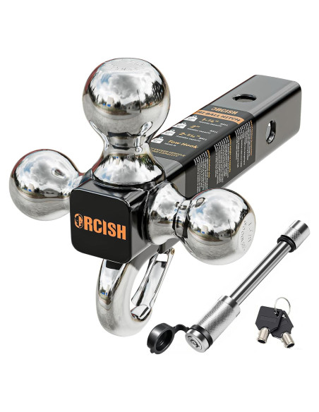 Soporte de Remolque ORCISH Tri-Bola 3 en 1 con Gancho