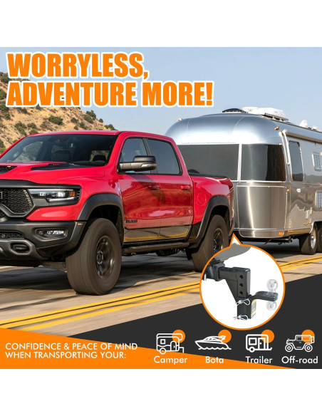 Enganche de Remolque MaxxHaul 70067 Ajustable 8 Posiciones 2267 kg