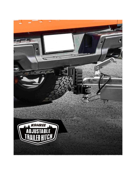 Enganche de Remolque Kohree Ajustable 6" Doble Bola 5,670 kg