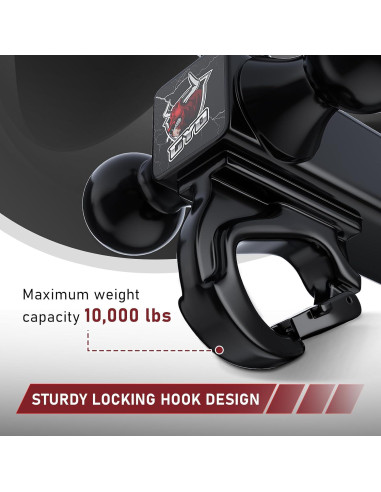 Enganche de Remolque GYO 4 en 1 10,000 lbs Negro Mate