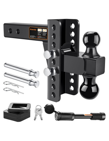 Enganche de Remolque Ajustable Koerdo 6" Caída 2" y 2-5/16"