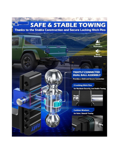 Enganche de Remolque Ajustable Orion Motor Tech 15.24 cm 5670 kg