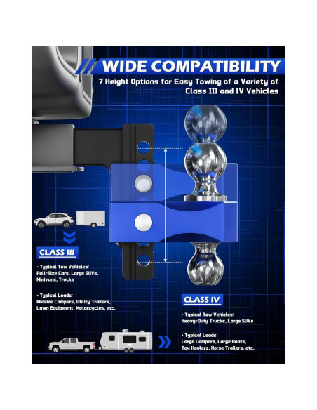Enganche de Remolque Ajustable Orion Motor Tech 15.24 cm 5670 kg