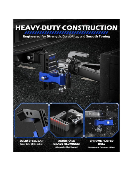 Enganche de Remolque Ajustable Orion Motor Tech 15.24 cm 5670 kg