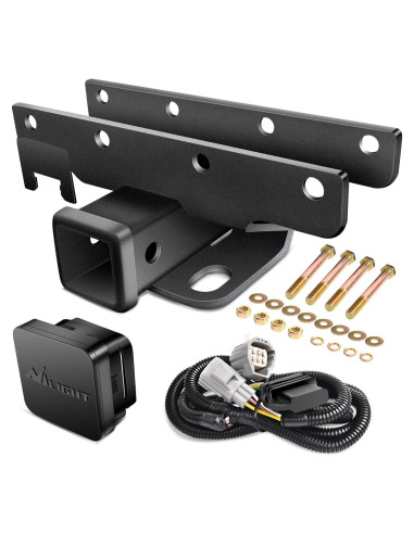 Enganche Receptor Trasero Nilight JK-61A 2" para Jeep Wrangler 2007-2018