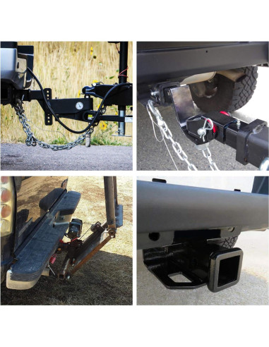 Enganche Receptor Trasero Nilight JK-61A 2" para Jeep Wrangler 2007-2018