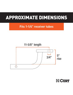 Soporte de Bola CURT 45015 Clase 2 para Remolque 1587 kg 2