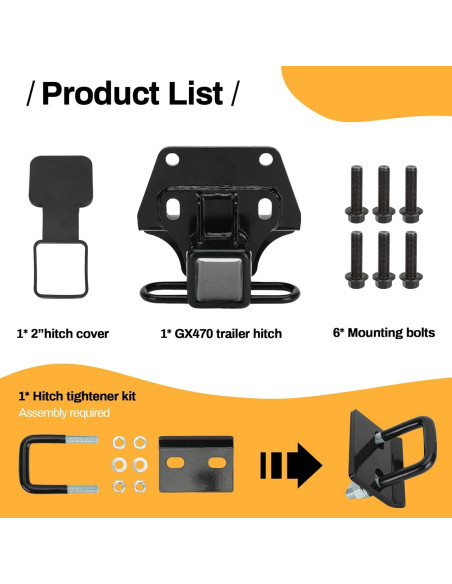 Enganche de Remolque Pulaim GX470 para Lexus y Toyota 4Runner