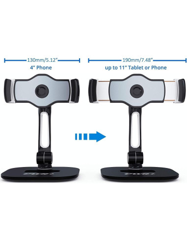 Soporte Ajustable para Tabletas y Smartphones PWR+ XTAB2 4-11"