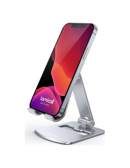 Soporte de Teléfono Lamicall DP11-EU-S Aluminio Plata Ajustable