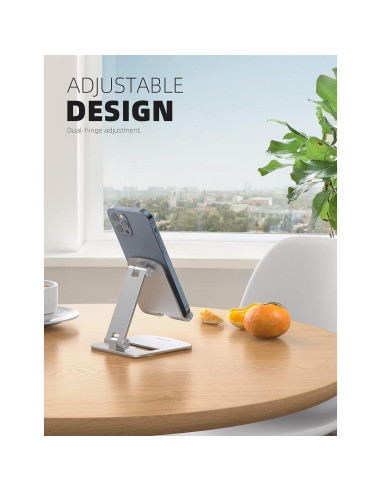 Soporte de Teléfono Lamicall DP11-EU-S Aluminio Plata Ajustable