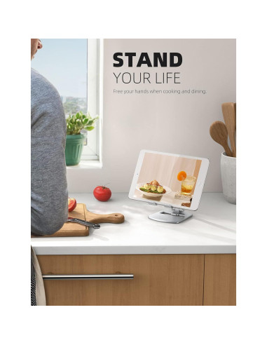 Soporte de Teléfono Lamicall DP11-EU-S Aluminio Plata Ajustable