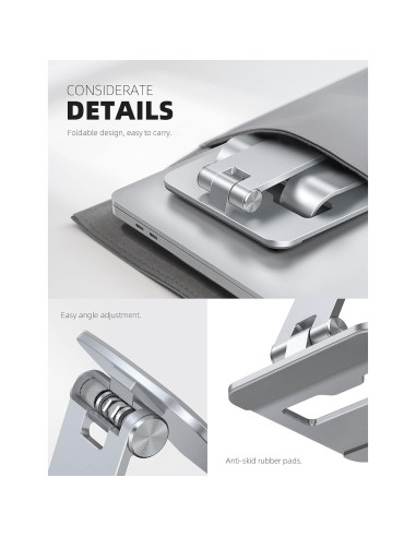 Soporte de Teléfono Lamicall DP11-EU-S Aluminio Plata Ajustable