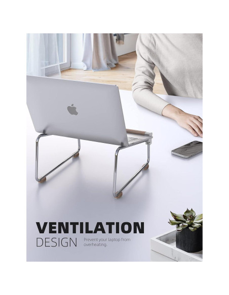 Soporte para teléfono Lamicall con cuello de ganso y base de madera