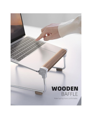 Soporte para teléfono Lamicall con cuello de ganso y base de madera