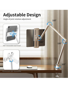 Soporte Ajustable para iPad LULULOOK - Aluminio, 4.7" a 13" 2