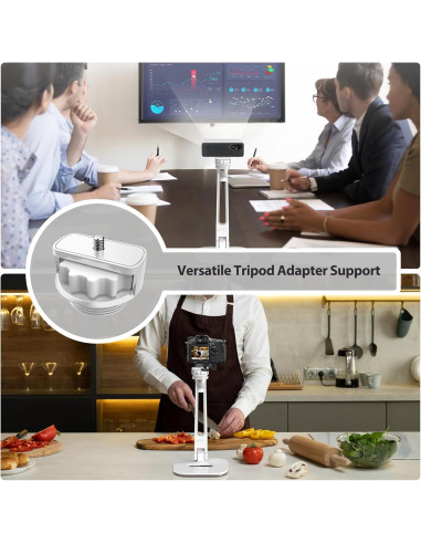 Soporte Ajustable para iPad AboveTEK - Aluminio Blanco 4"-11"