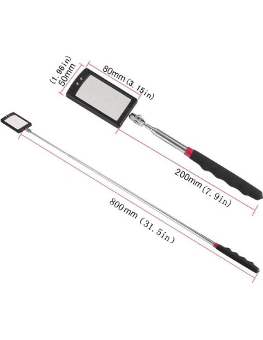 Espejo de Inspección Telescópico Enbar con Luz LED 34"