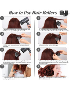 Juego de 50 Rulos Autoadhesivos Tidponra para Cabello Voluminoso 2