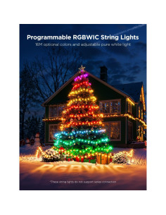 Luces de Navidad Govee 30.18m LED RGBWIC 300 LEDs Control APP 2