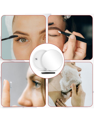 Espejo de Aumento 30X Jadazror 15.24 cm con Ventosas