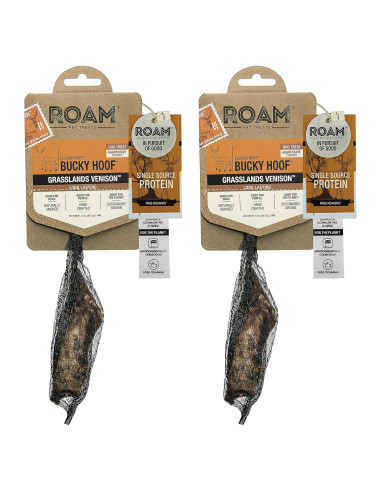 Golosinas Naturales para Perros ROAM Pezuña de Ciervo 2 Unidades