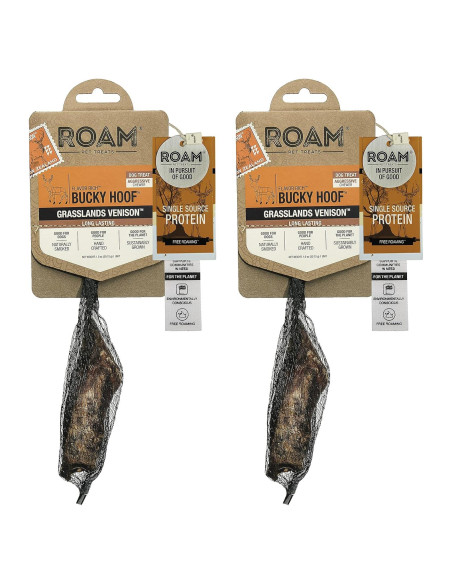 Golosinas Naturales para Perros ROAM Pezuña de Ciervo 2 Unidades