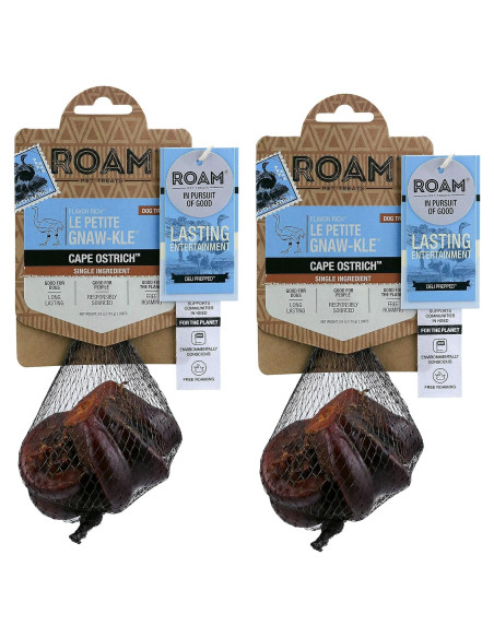 Golosinas Masticables para Perros ROAM Avestruz 2 Unidades