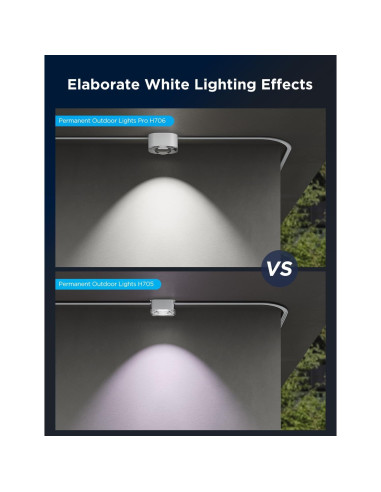 Luces Permanentes Govee Pro 200ft RGBIC IP67 para Exterior