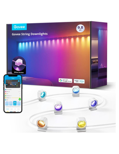 Luces LED Inteligentes Govee RGBIC 2.99m Color Blanco