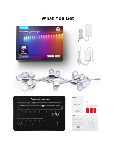 Luces LED Inteligentes Govee RGBIC 2.99m Color Blanco