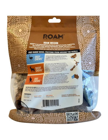 Golosinas para Perros ROAM - Variedad de Avestruz, Ciervo y Canguro