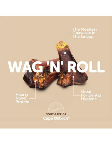 Golosinas Masticables para Perros Roam Avestruz 2 Unidades