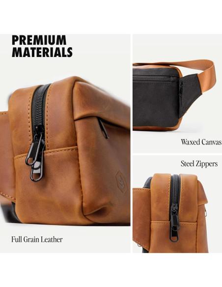 Bolso Cruzado Compacto Evergreen Legacy Cuero Genuino Negro