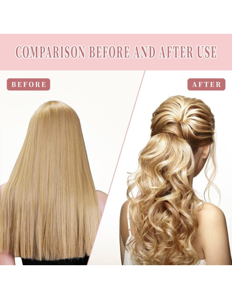 30 Rulos de Pelo Sin Calor Essenergi - Estilo Espiral 30 cm