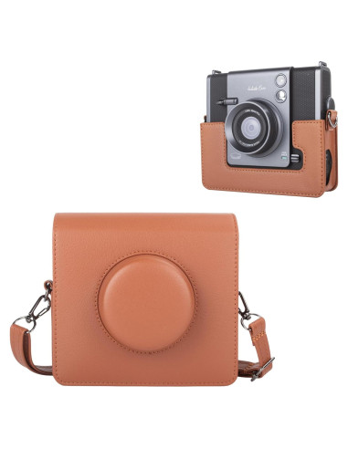 Funda para cámara Fujifilm Instax Wide EVO Marrón 2-en-1