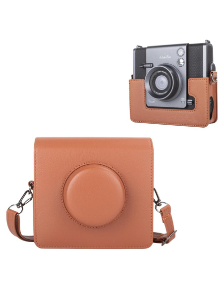 Funda para cámara Fujifilm Instax Wide EVO Marrón 2-en-1
