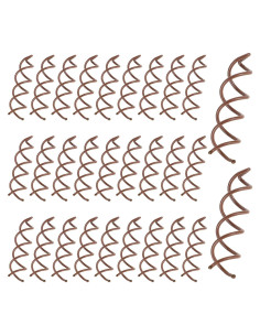 30 Pasadores de Cabello Espiral Marrones SynHHergyx 5 cm