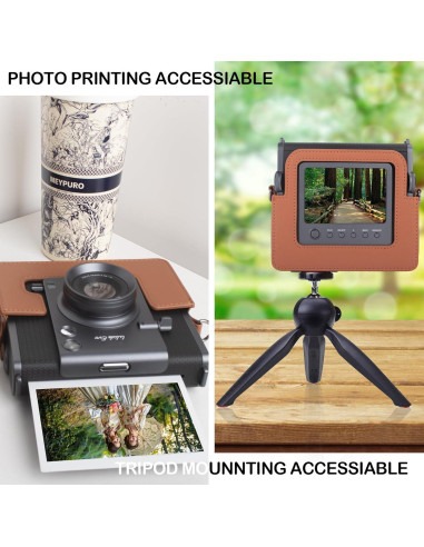 Funda para cámara Fujifilm Instax Wide EVO Marrón 2-en-1