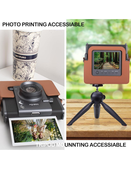 Funda para cámara Fujifilm Instax Wide EVO Marrón 2-en-1